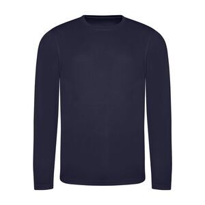Awdis Mens Long-Sleeved T-Shirt / New French Navy